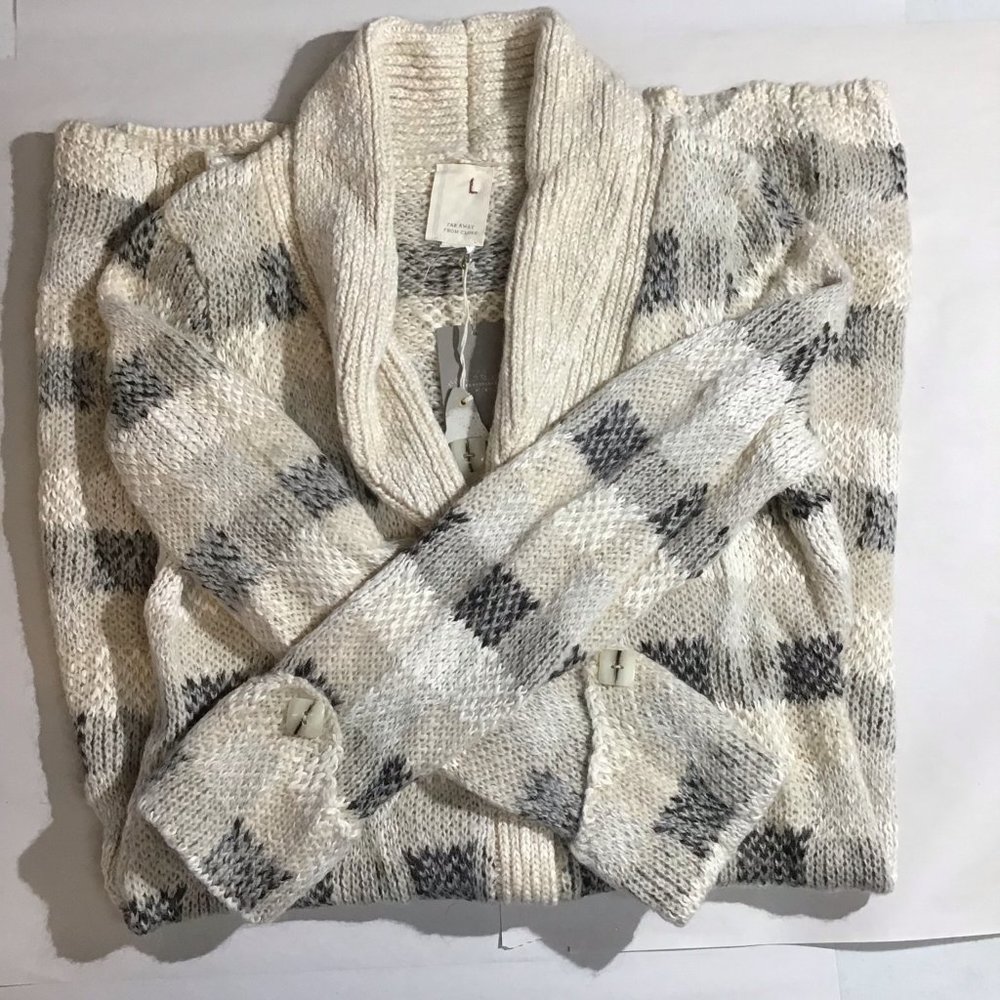 Anthropologie Far Away From Close Knit Tall Sweater Size Large
